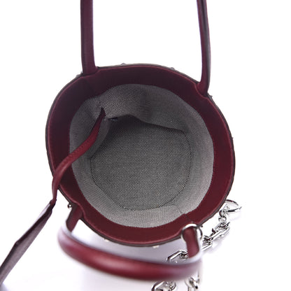 Alexander Wang Pebbled Calfskin Mini Roxy Bucket Bag Burgundy 5 of 9