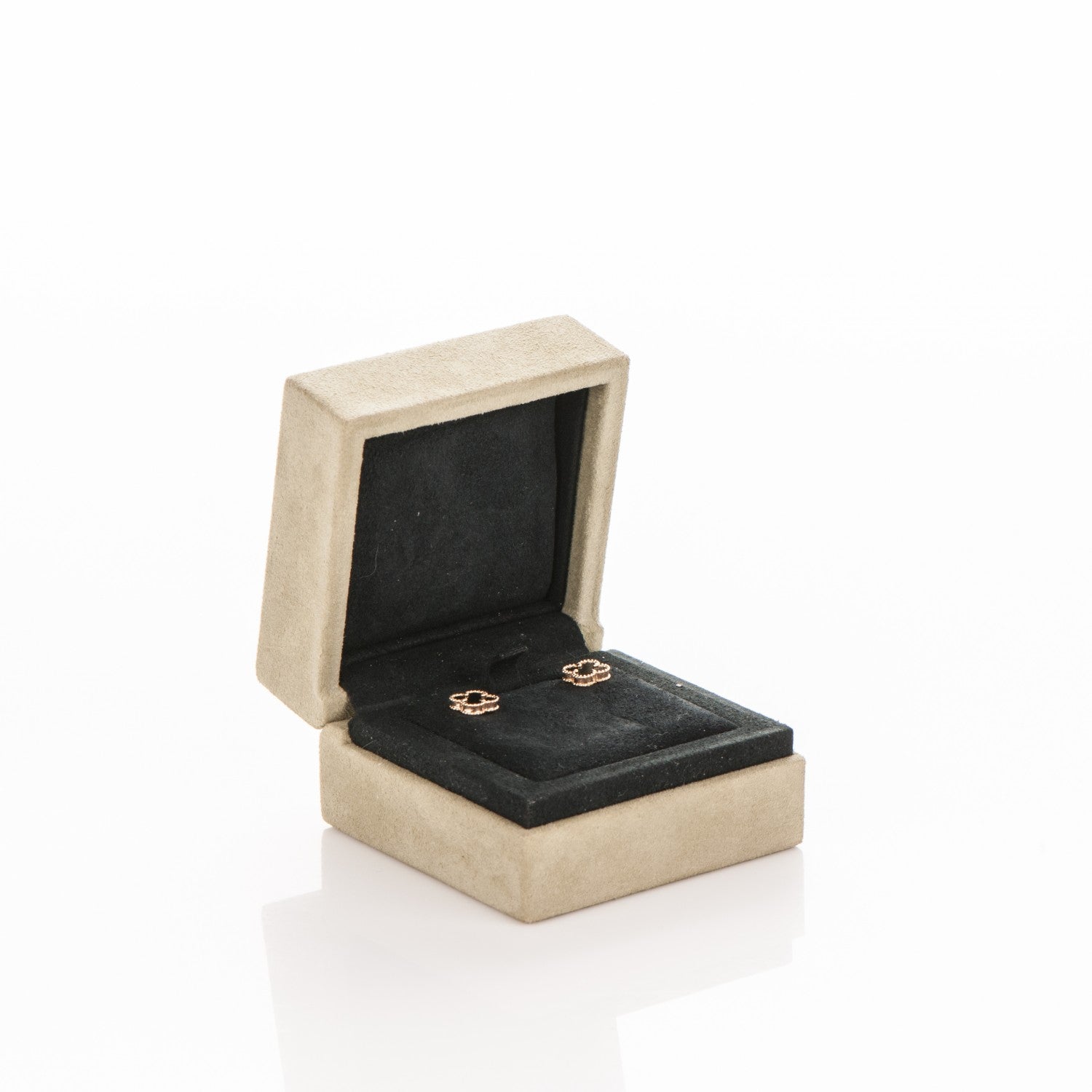 Van Cleef & Arpels 18K Yellow Gold Black Onyx Sweet Alhambra Earrings 4 of 4