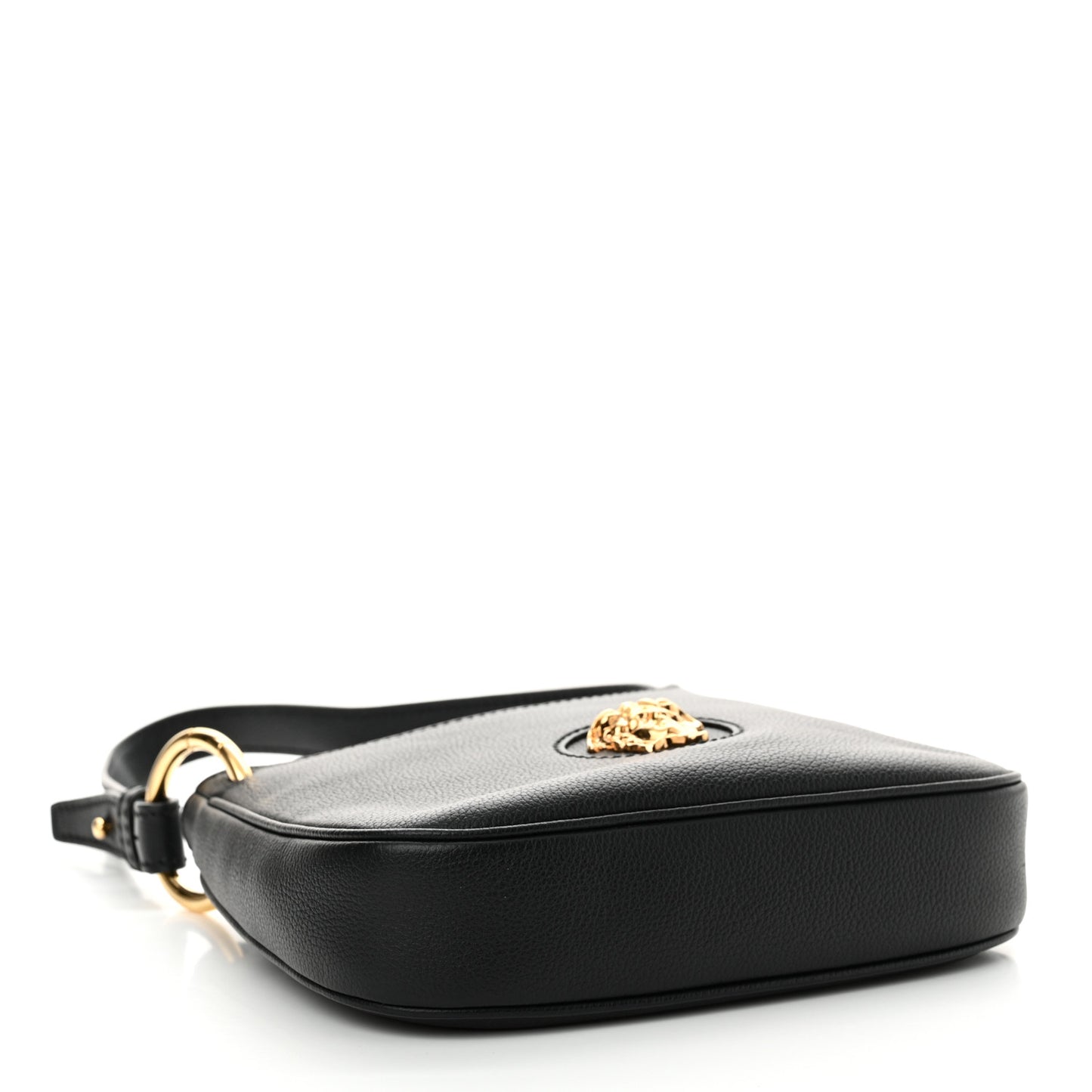 Calfskin La Medusa Small Hobo Crossbody Black