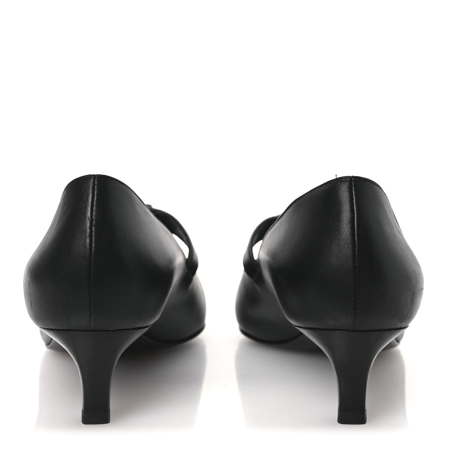Hermes Calfskin Kiara 40 Pumps 39 Black 6 of 17