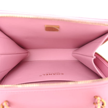 Chanel Caviar Quilted Pick Me Up Small Vanity Case Light Pink 4 of 12