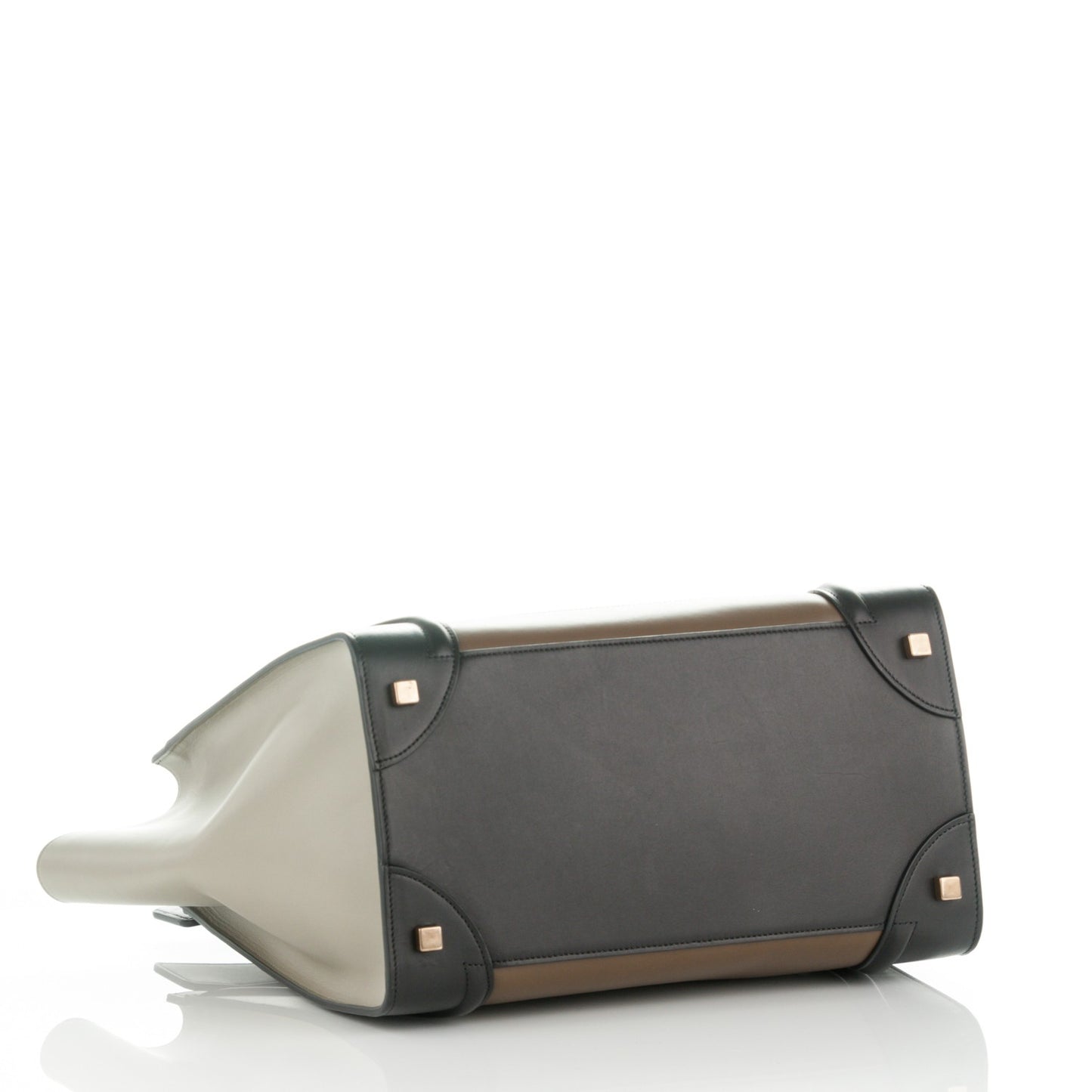 Satin Calfskin Mini Tri-Color Luggage Multicolor