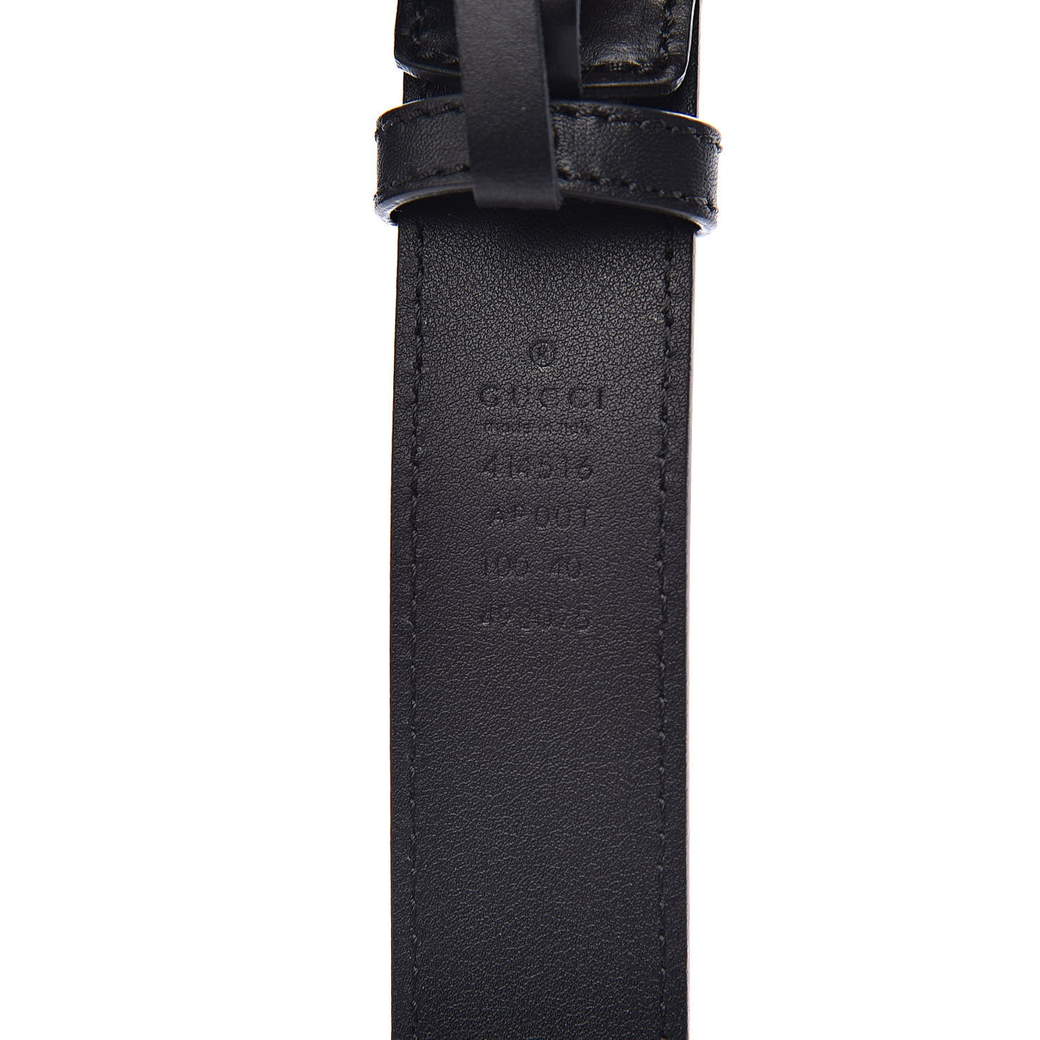 Gucci Calfskin Double G 30mm Belt 100 40 Black 4 of 7