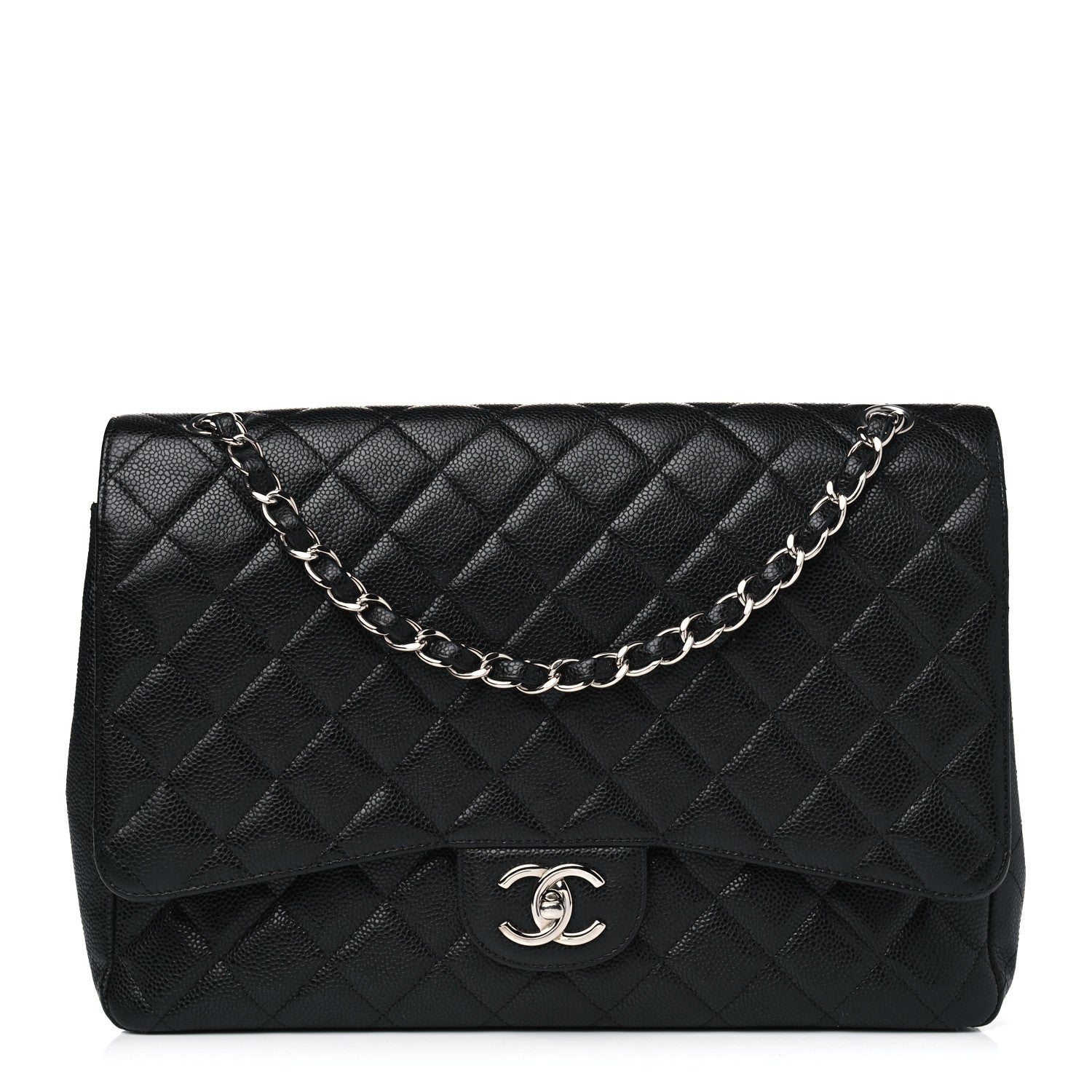 Chanel Caviar Quilted Maxi Double Flap Black 1 of 8
