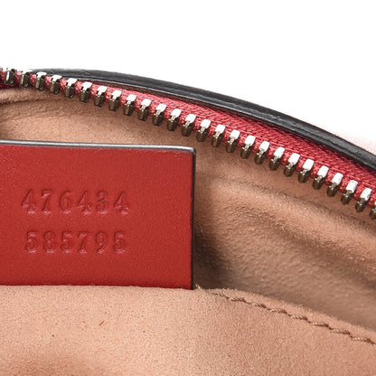 Gucci Calfskin Matelasse GG Marmont Belt Bag 85 34 Hibiscus Red 7 of 7