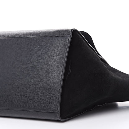 Celine Drummed Calfskin Suede Large Trapeze Black 8 of 16