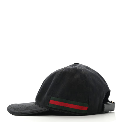 Gucci Monogram Web Baseball Hat XL Black 4 of 12