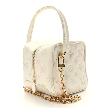 Louis Vuitton Lambskin Embossed Monogram New Square Bag Quartz Multicolor 2 of 9