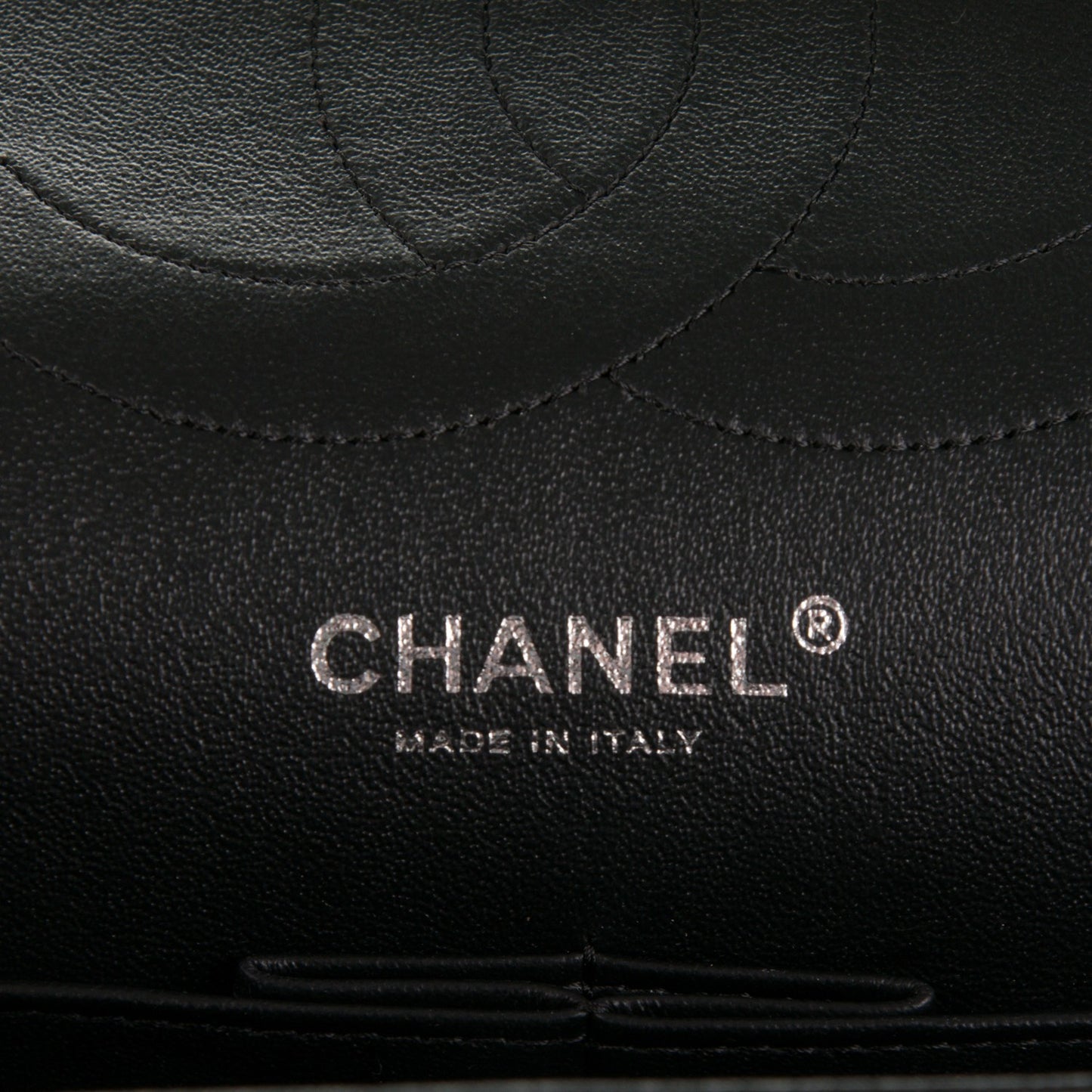 Lambskin Chevron Quilted Jumbo Double Flap So Black