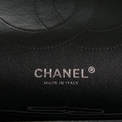 Chanel Lambskin Chevron Quilted Jumbo Double Flap So Black 7 of 8