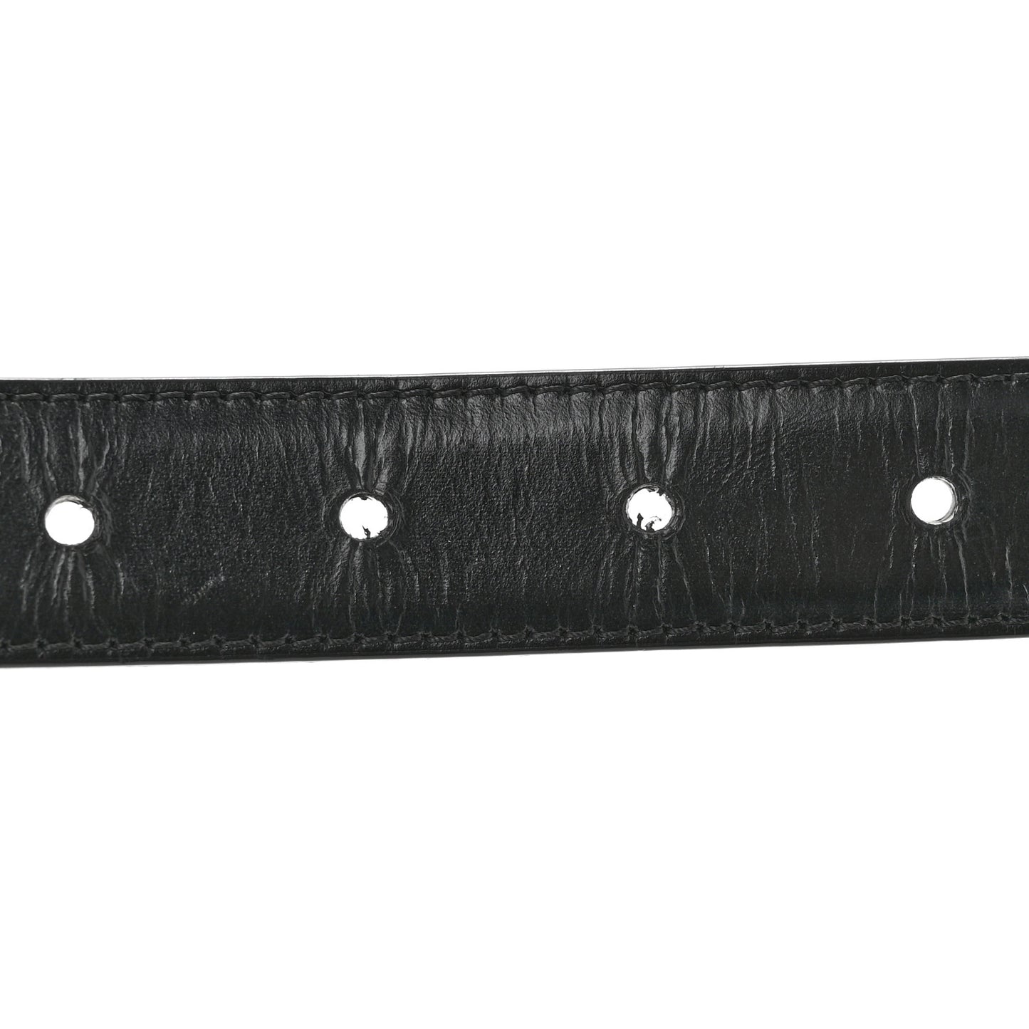 Taurillon Calfskin Medium 25mm Triomphe Belt 80 32 Black