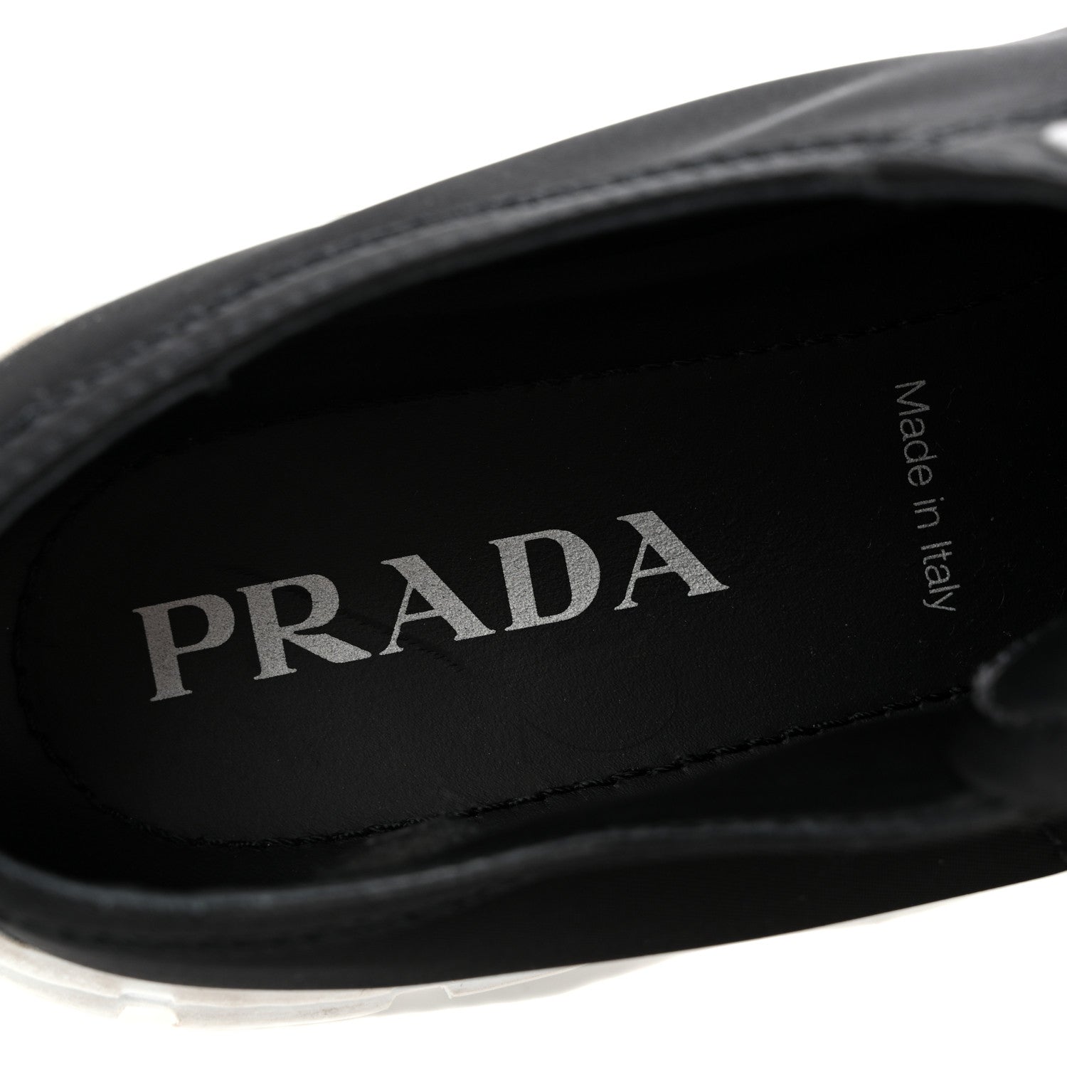 Prada Re-Nylon Gabardine Triangle Logo Double Wheel 50mm Sneakers 38.5 Black 7 of 11
