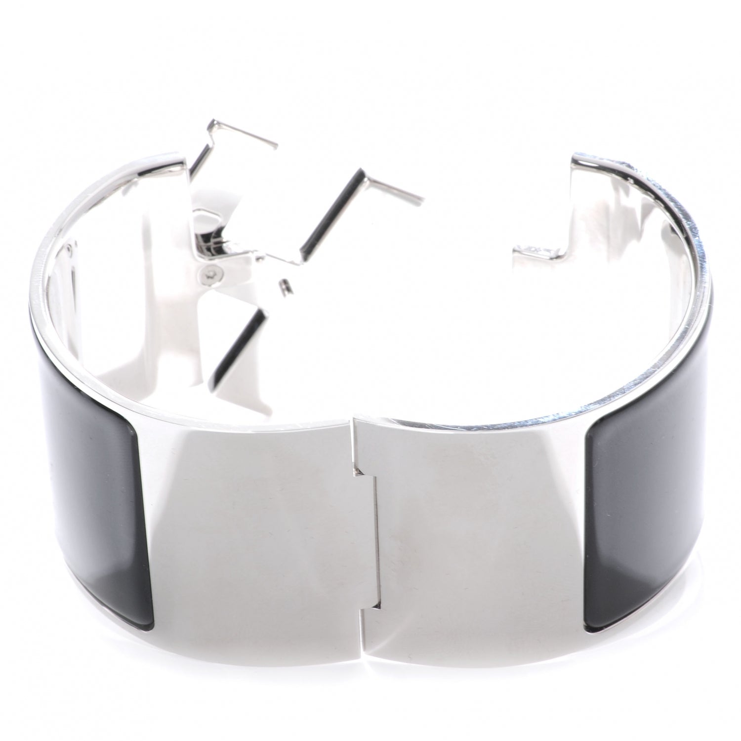 Hermes Enamel Extra Wide Clic Clac H Bracelet PM Black 6 of 6