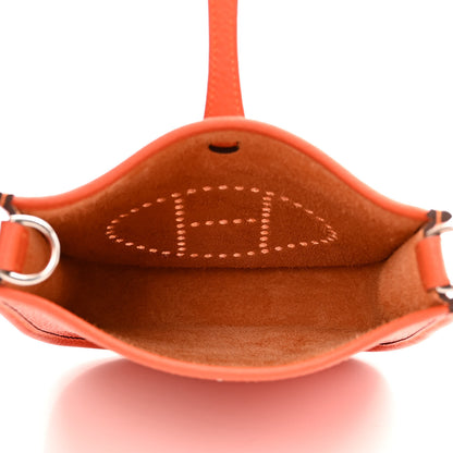 Hermes Taurillon Clemence Evelyne TPM Orange 4 of 10