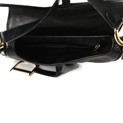 Christian Dior Calfskin Saddle Bag Black 5 of 17