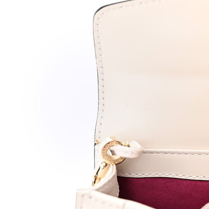 Bulgari Calfskin Serpenti Forever Shoulder Bag White 11 of 12