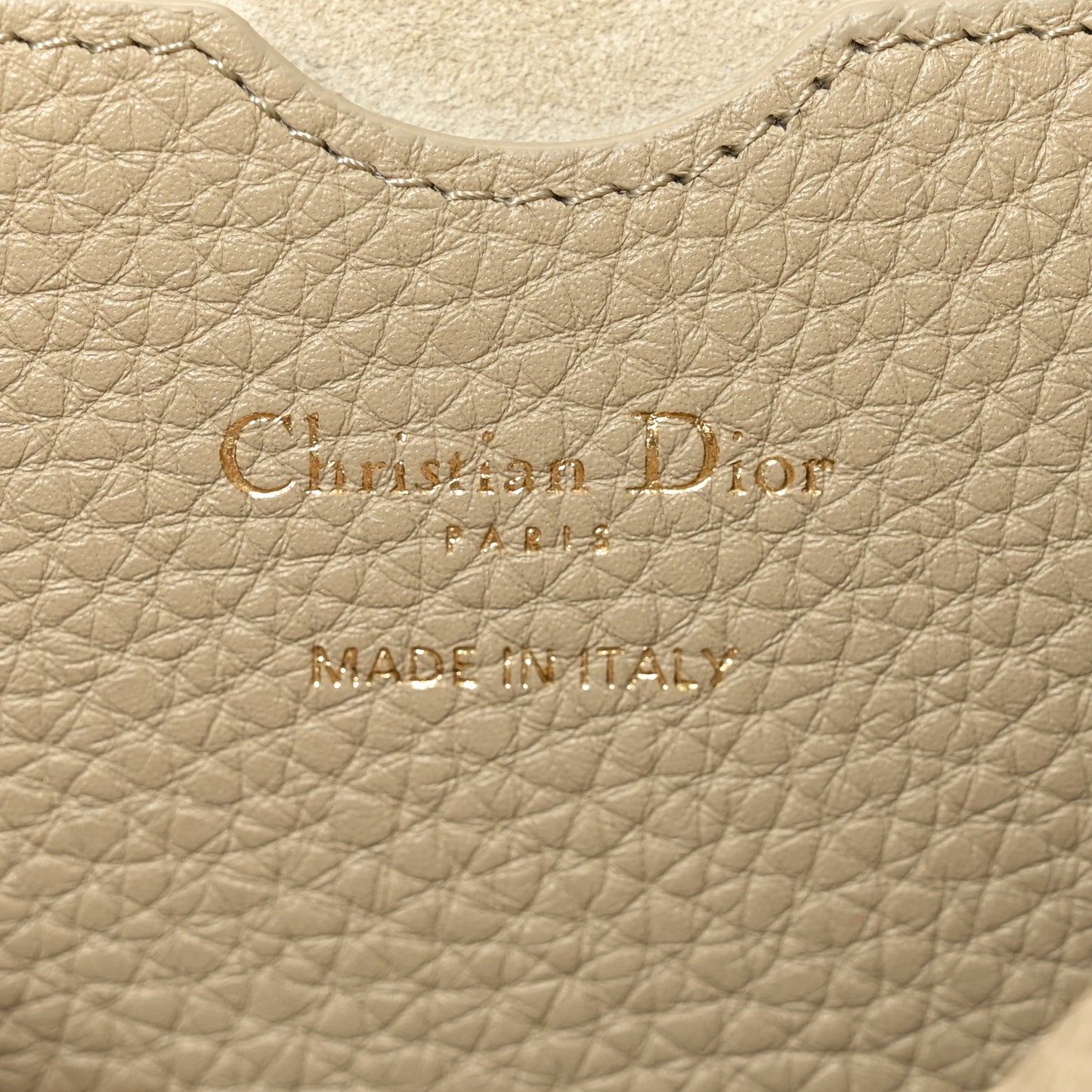 Grained Calfskin Large Bobby Flap Beige