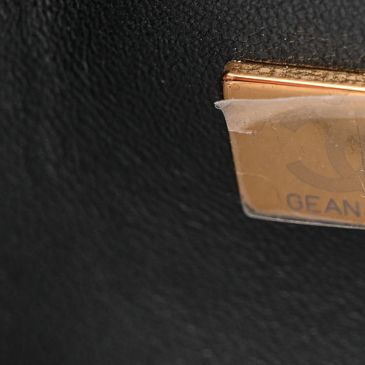 Hammered Metallic Calfskin Quilted Small Double Flap Gold