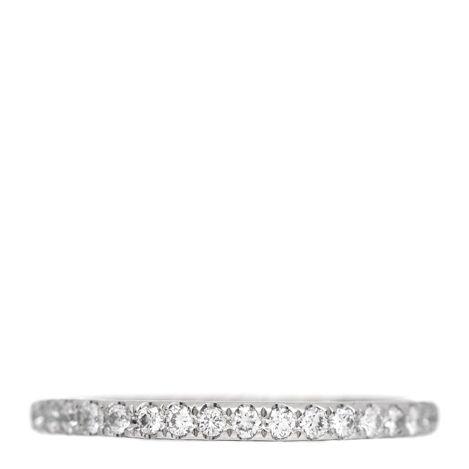 David Yurman Platinum Diamond 2mm Eden Eternity Wedding Band Ring 52 6 3 of 5