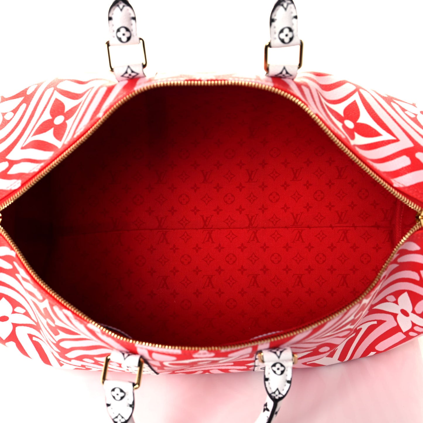 Monogram Giant Crafty Keepall Bandouliere 45 Rouge Rose Creme