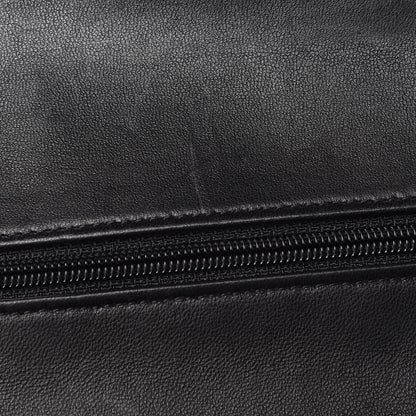 Chanel Lambskin Quilted Medium Double Flap Black 12 of 14