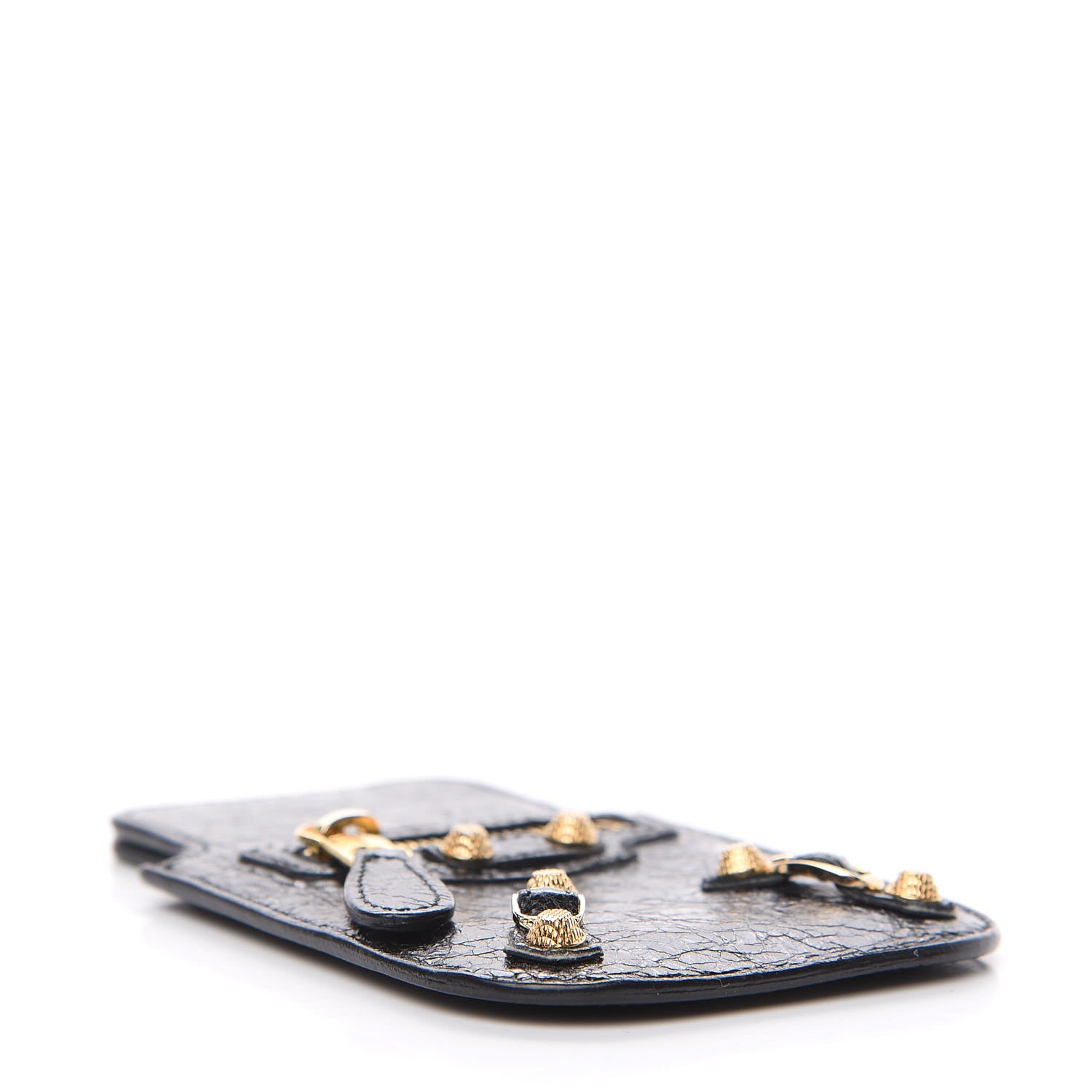 Balenciaga Agneau Giant Gold Smart Phone Pouch Black 3 of 5