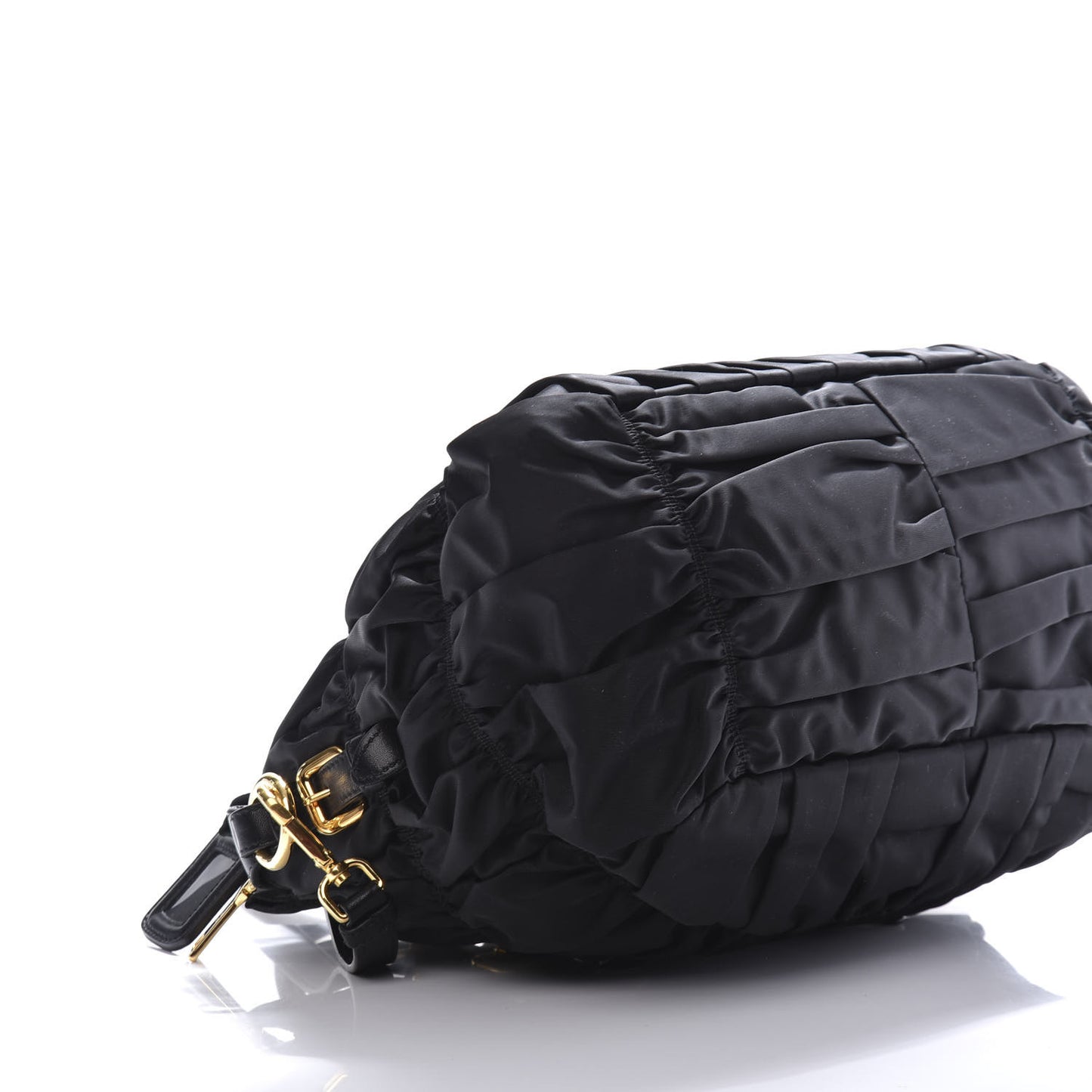 Tessuto Nylon Gaufre Tote Black