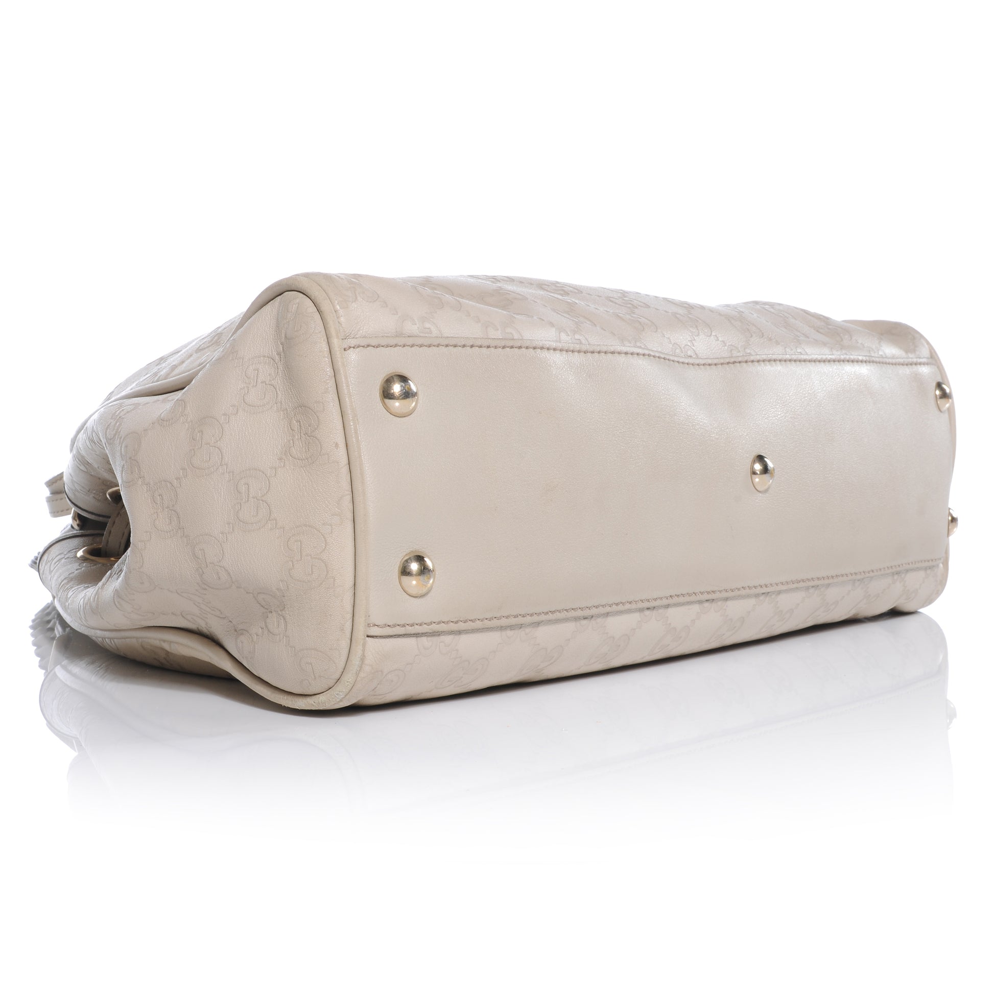 Gucci Guccissima Peggy Braided Tote Off White 4 of 8