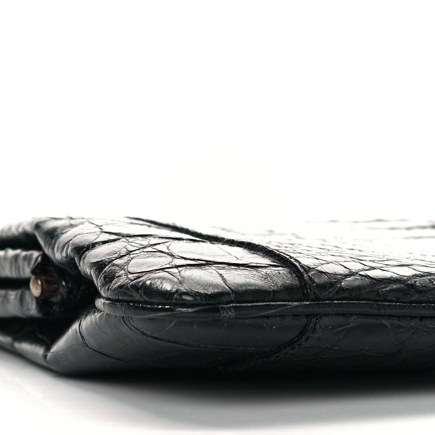 Crocodile Clutch Black