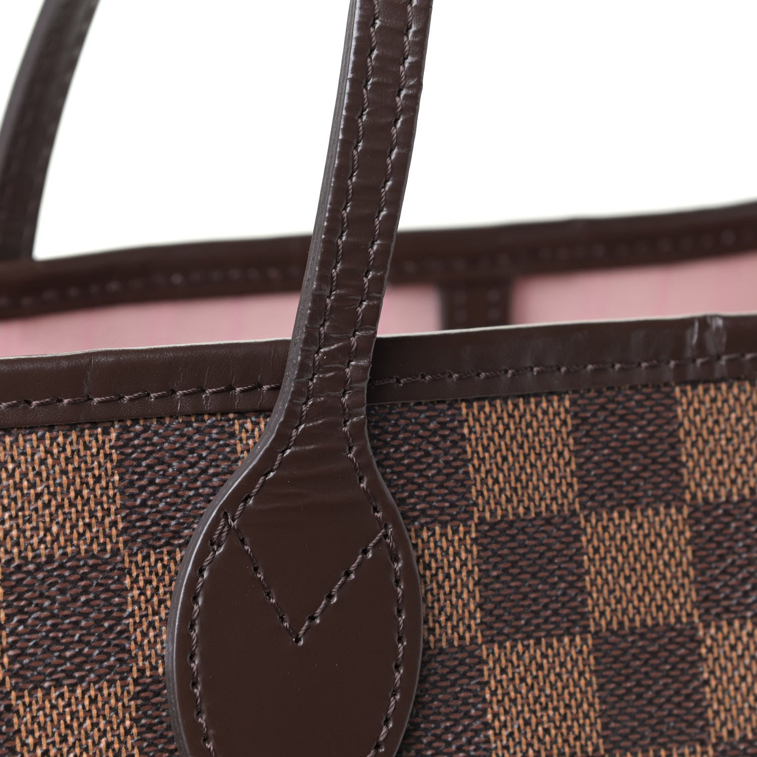 Louis Vuitton Damier Ebene Neo Neverfull MM Rose Ballerine 5 of 6