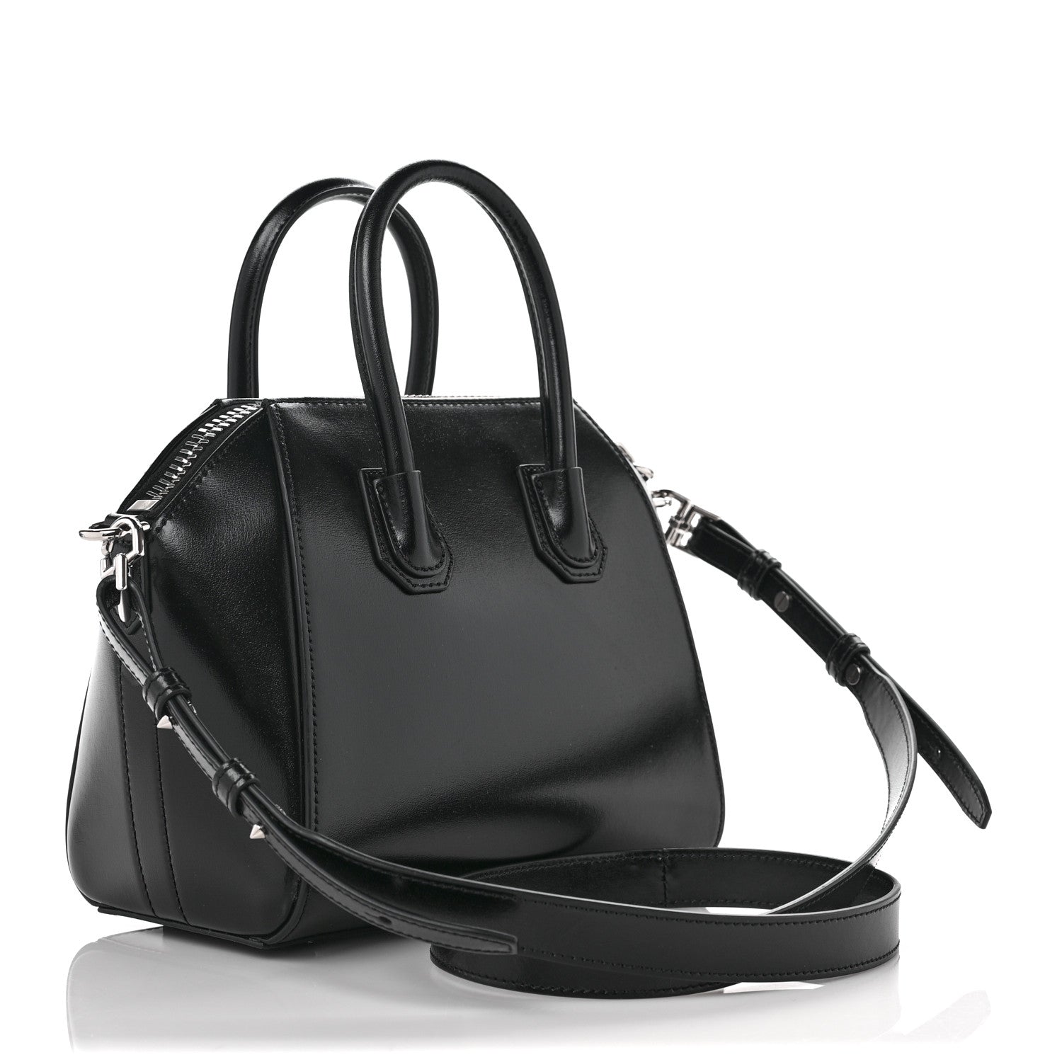 Givenchy Shiny Lord Calfskin Mini Antigona Black 3 of 9