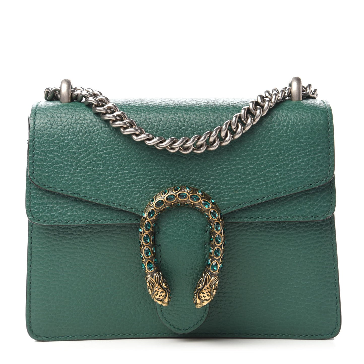 Calfskin Mini Dionysus Shoulder Bag Emerald