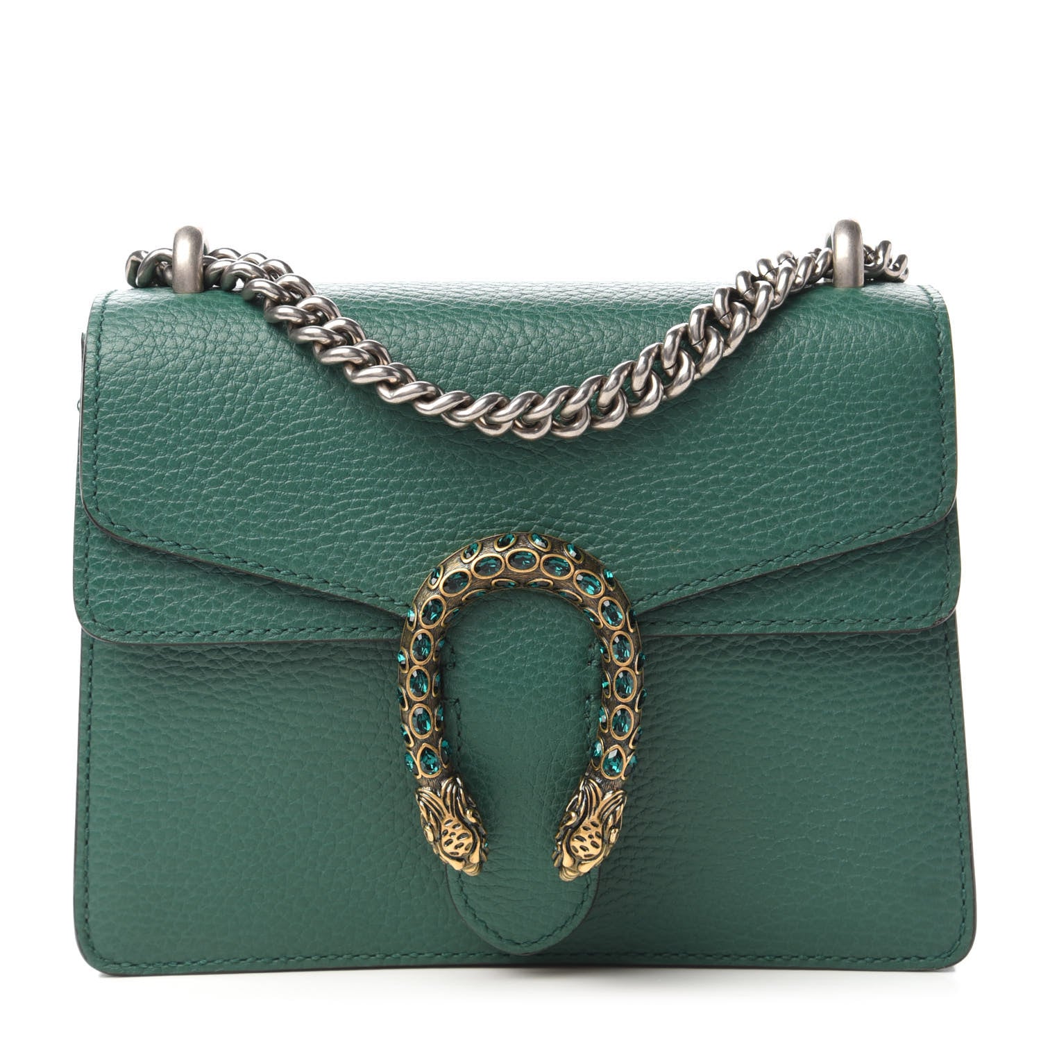Gucci Calfskin Mini Dionysus Shoulder Bag Emerald 1 of 13