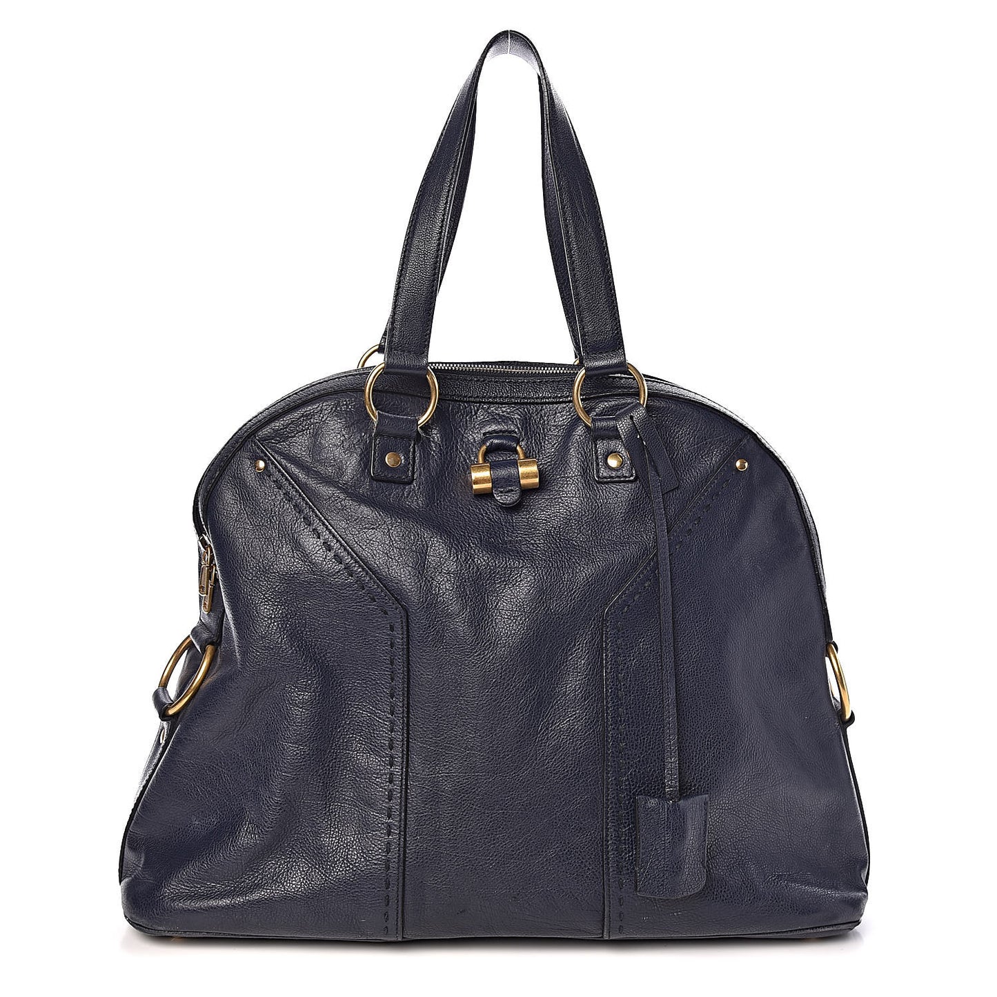 Calfskin Oversized Muse Navy Blue