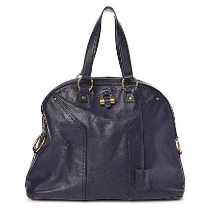 Saint Laurent Calfskin Oversized Muse Navy Blue 1 of 11