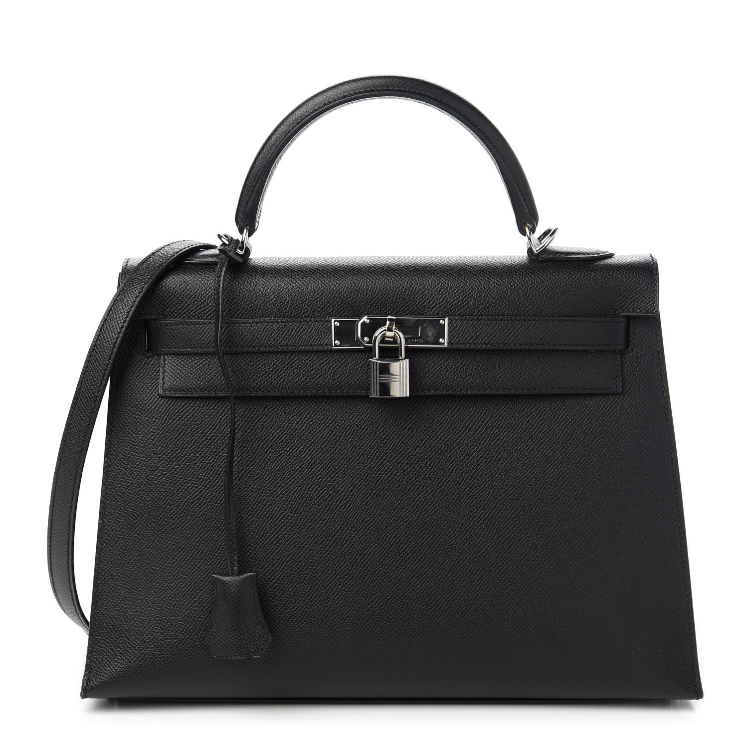 Hermes Epsom Kelly Sellier 32 Black 1 of 11