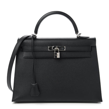 Hermes Epsom Kelly Sellier 32 Black 1 of 11