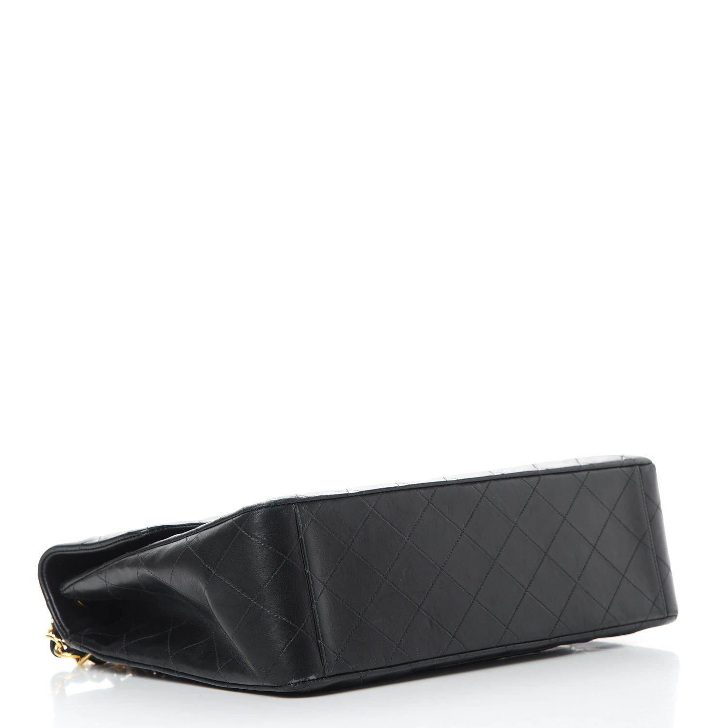 Chanel Lambskin Quilted XL Jumbo Single Flap Black 4 of 19
