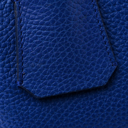 Burberry Grainy Calfskin Medium Baynard Tote Brilliant Blue 13 of 14