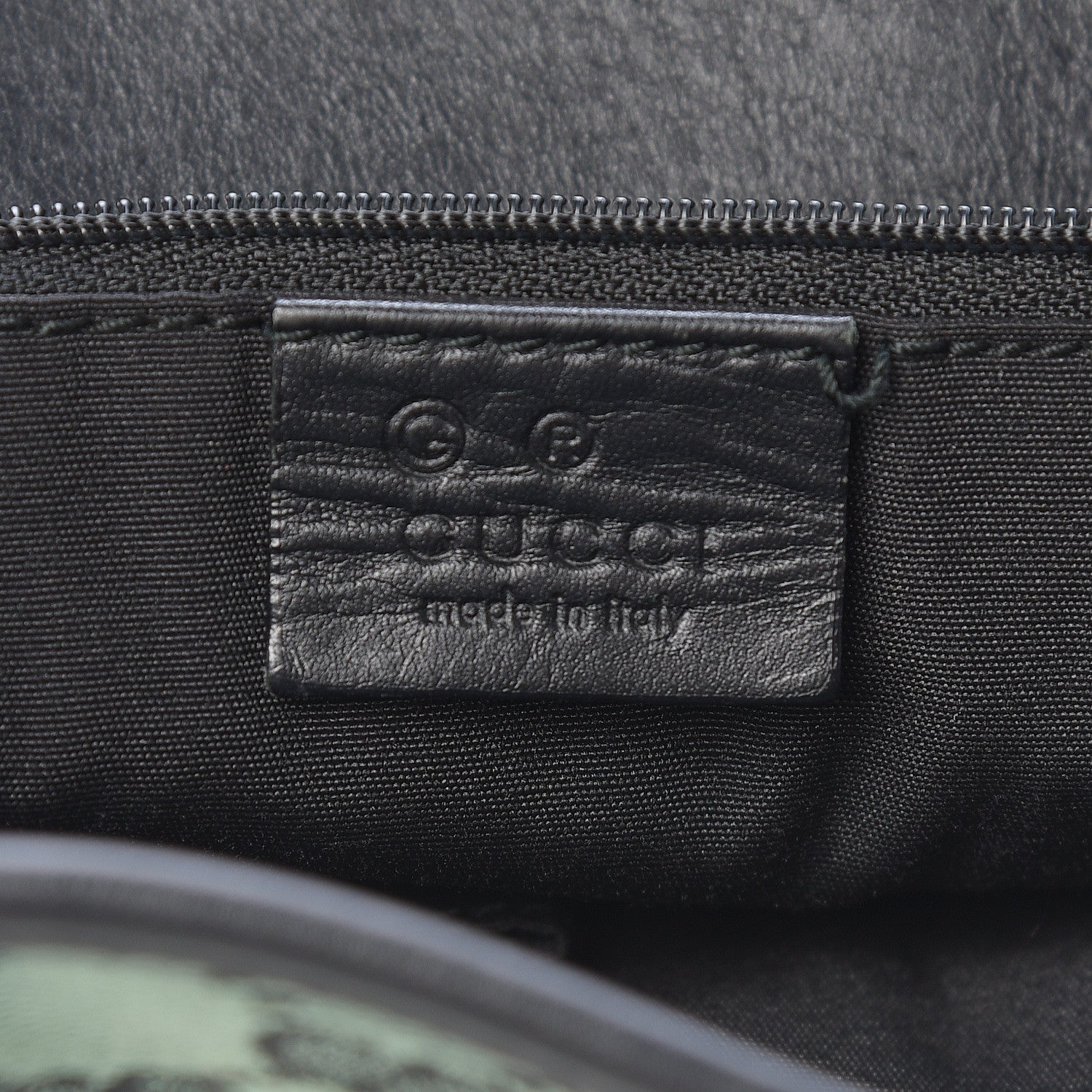 Gucci Monogram Large Eclipse Tote Green Black 6 of 16