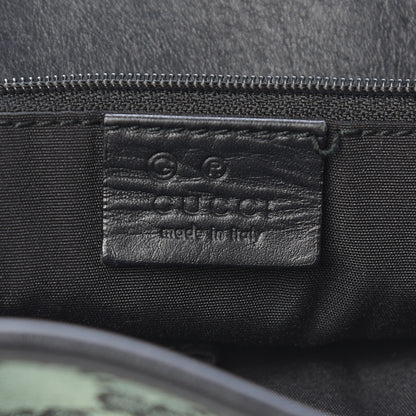 Gucci Monogram Large Eclipse Tote Green Black 6 of 16