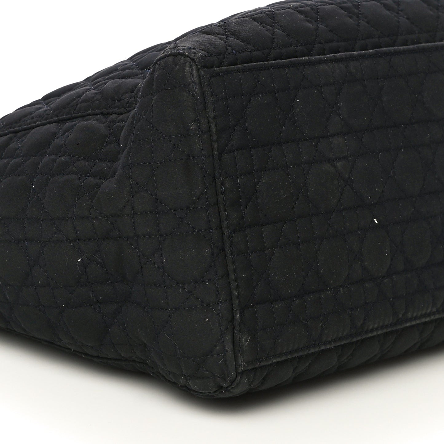 Nylon Cannage Medium Lady Dior Black