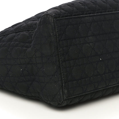 Christian Dior Nylon Cannage Medium Lady Dior Black 9 of 22