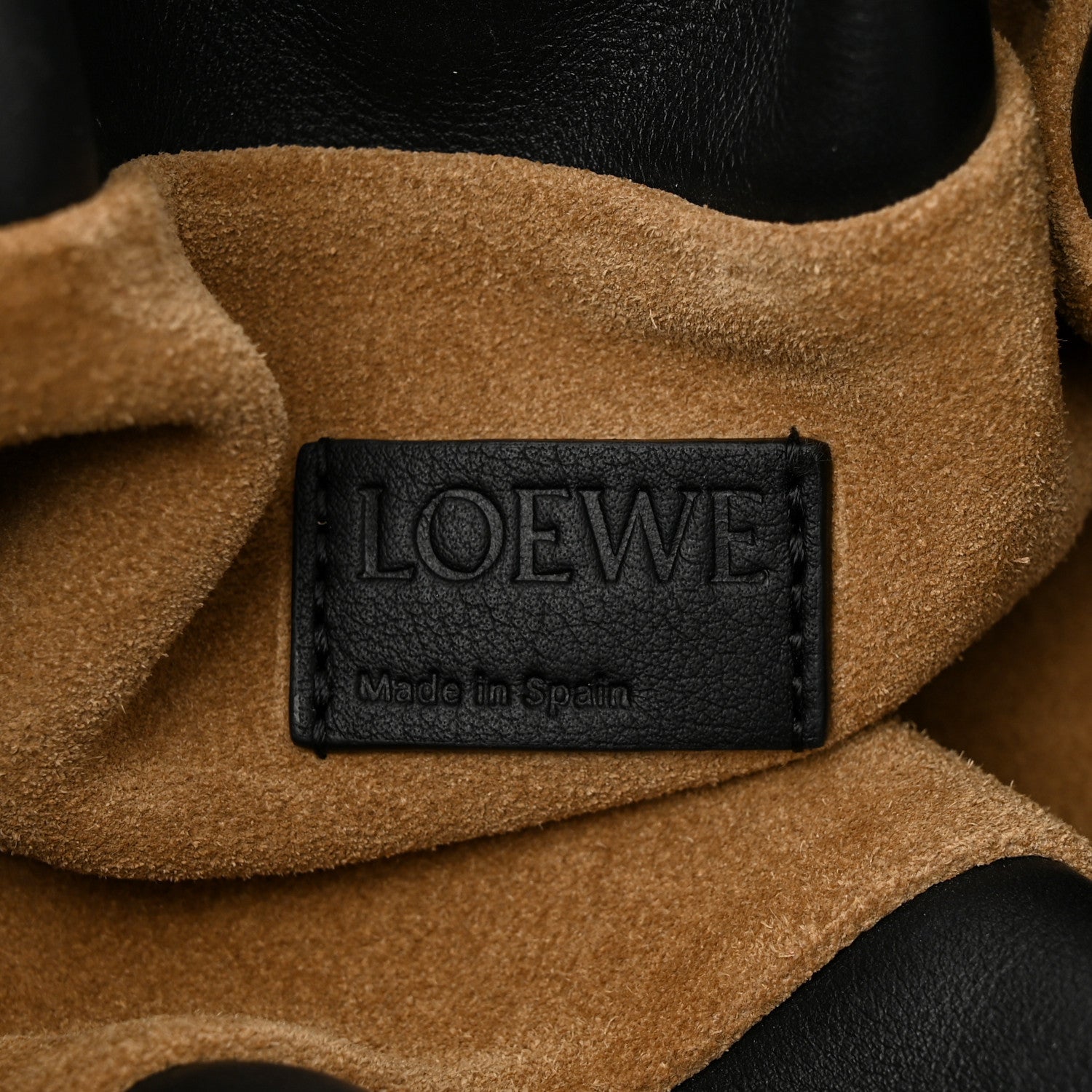 Loewe Nappa Flamenco Knot Clutch Black 6 of 9