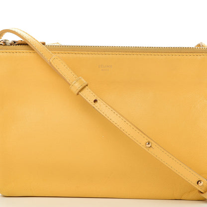 Celine Lambskin Small Trio Crossbody Bag Fluo Yellow 10 of 17