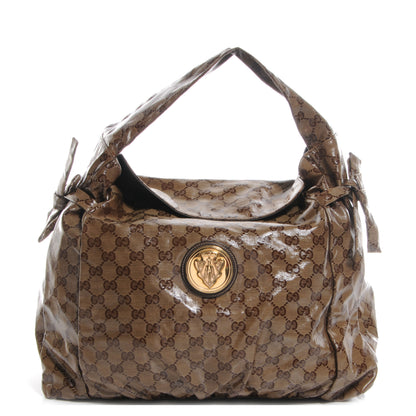 Gucci Crystal GG Medium Hysteria Tote Brown 1 of 8