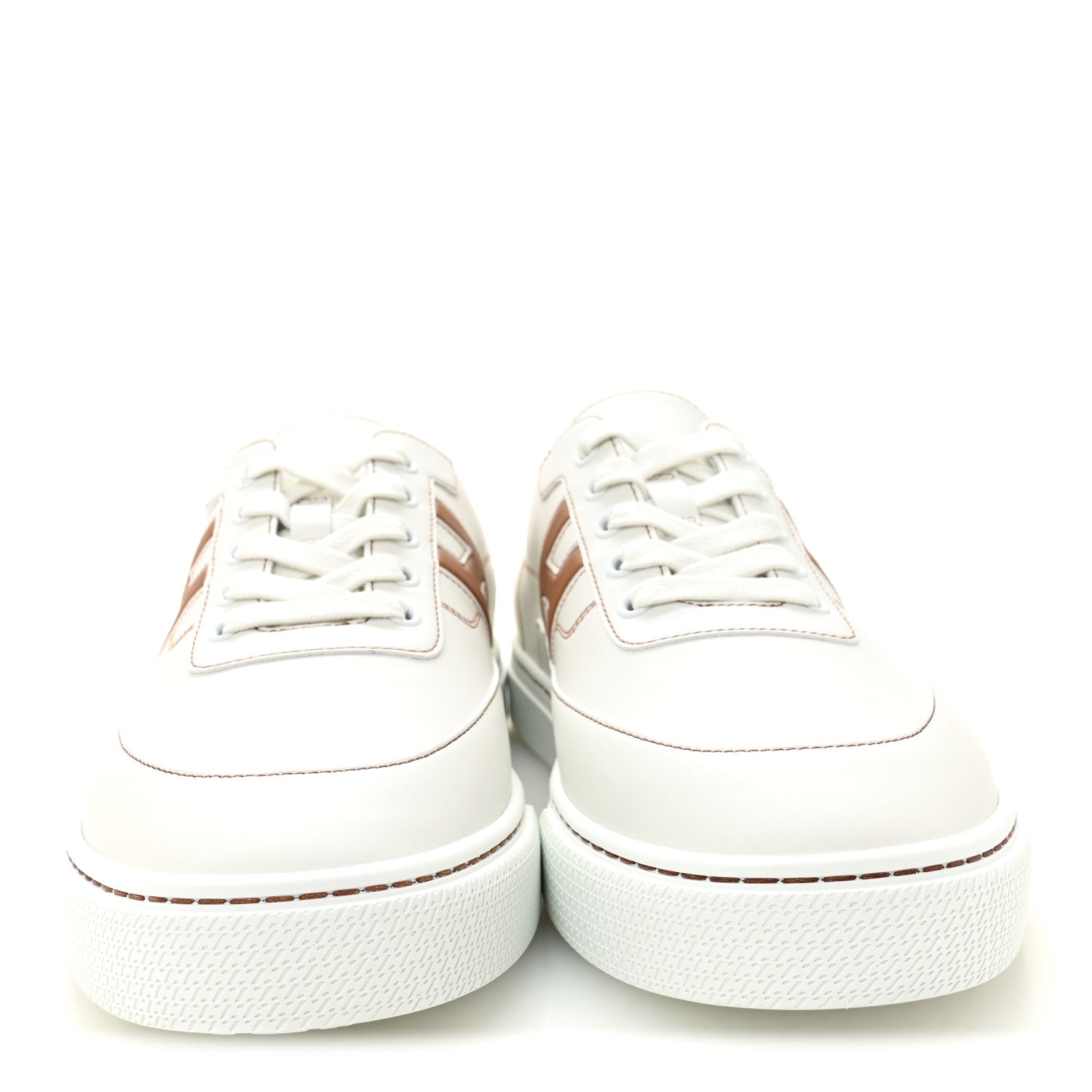 Hermes Calfskin Mens Keep Mule Sneakers 43 White Naturel 1855049
