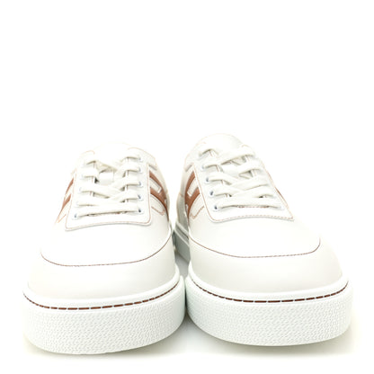 Hermes Calfskin Mens Keep Mule Sneakers 43 White Naturel 2 of 9