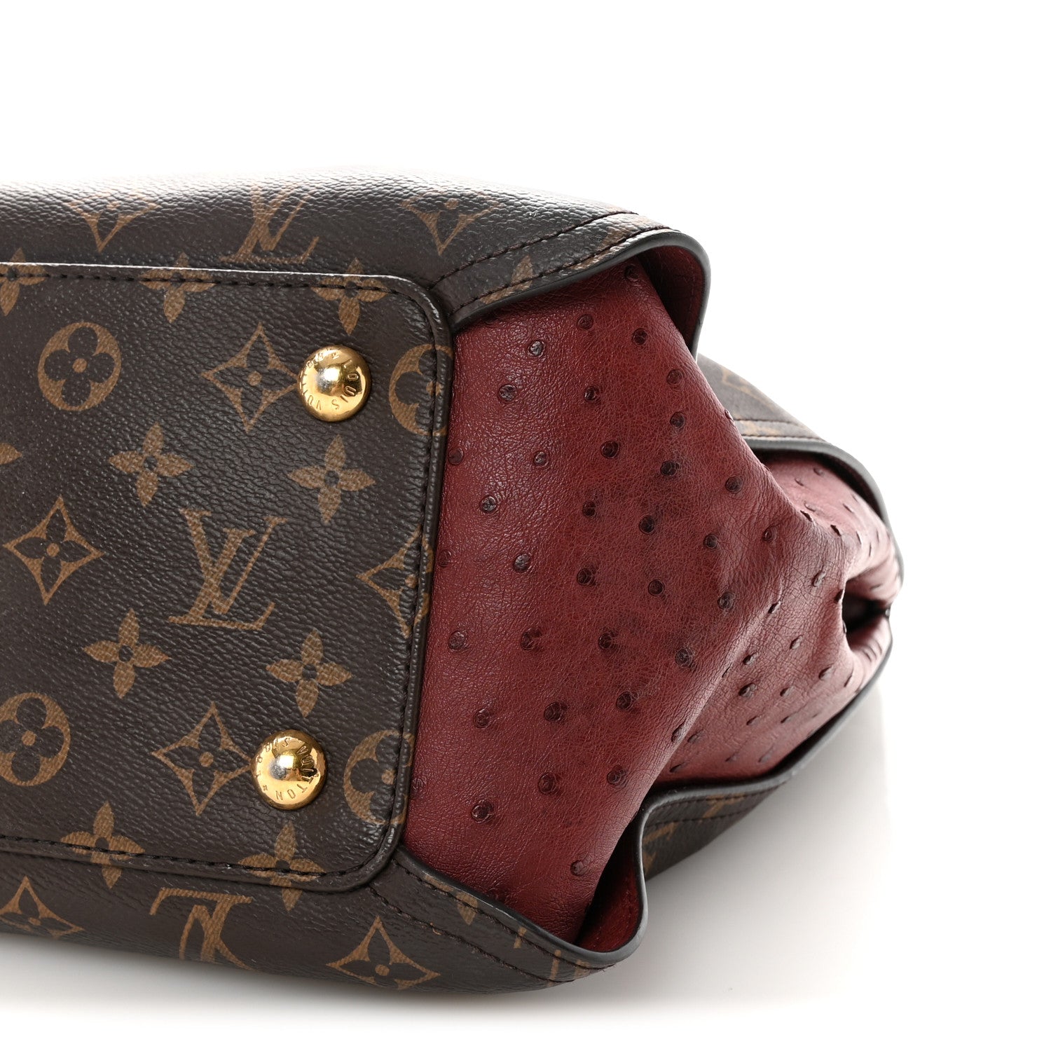 Louis Vuitton Monogram Python Ostrich Gaia Bordeaux 1829096