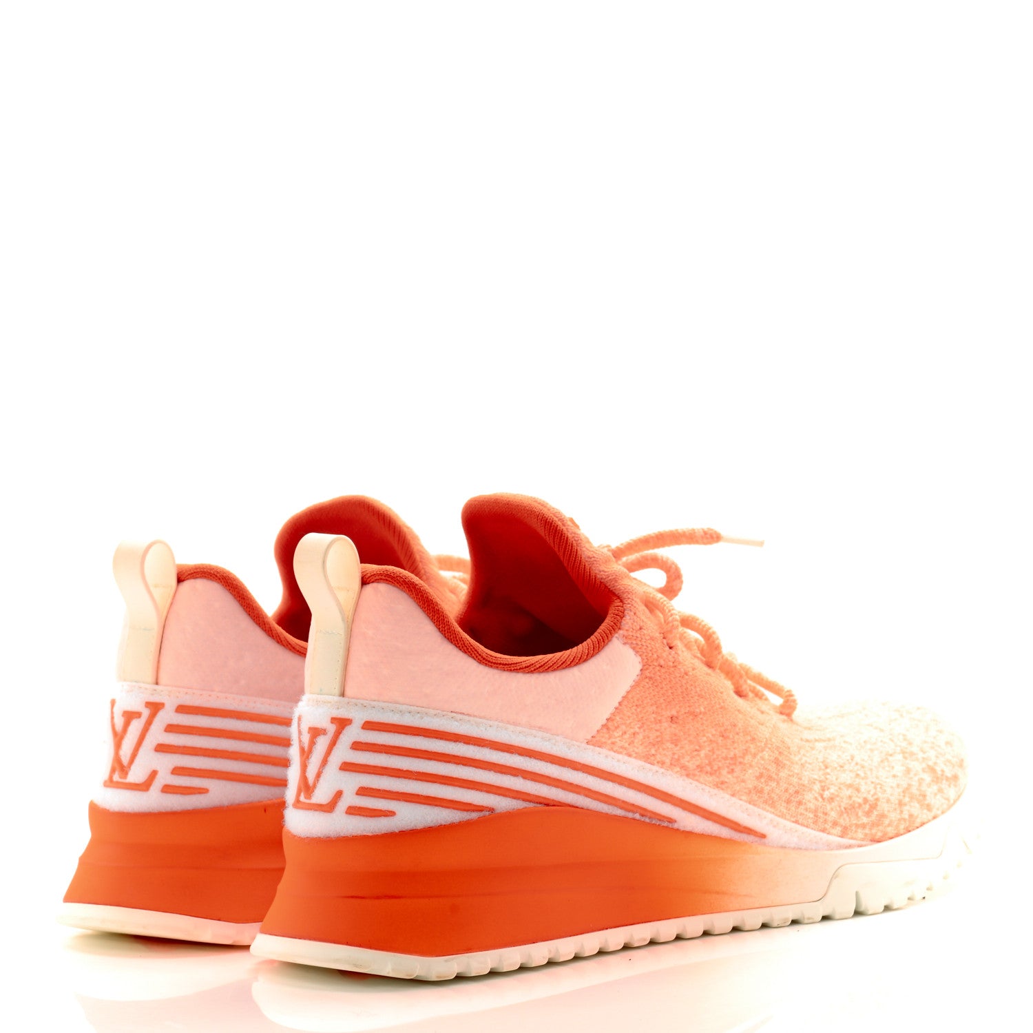 Louis Vuitton Technical Knit V.N.R Sneakers 9 Orange 4 of 9